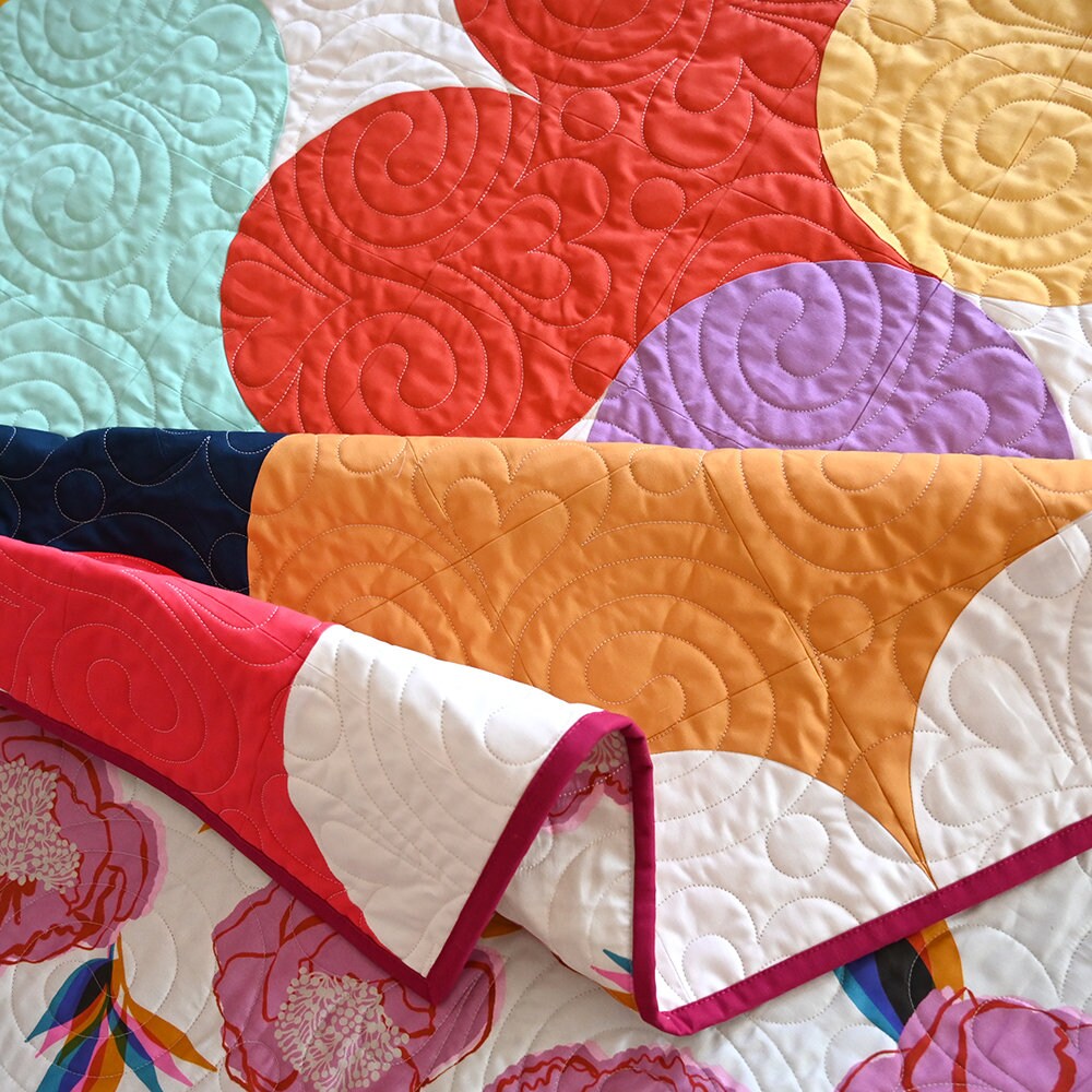 Juicy Hearts Quilt Modern Quilt Pattern Fat Quarter Quilt Pattern Juicy