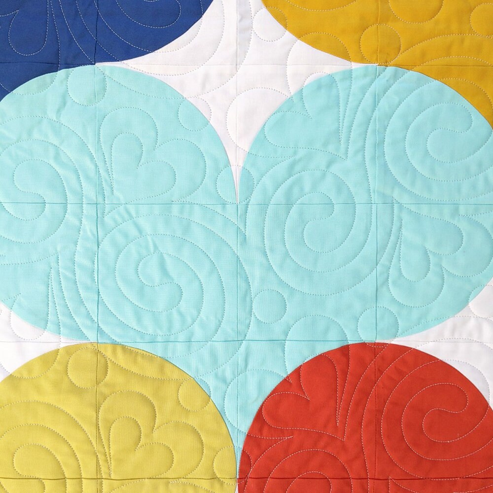 Juicy Hearts Quilt Modern Quilt Pattern Fat Quarter Quilt Pattern Juicy