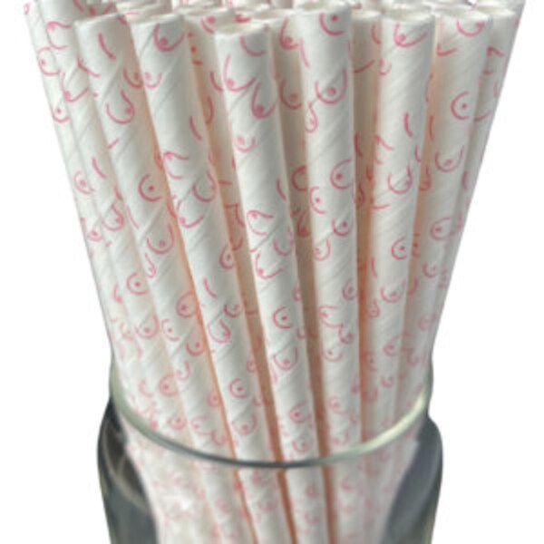 Boobie Paper Straws