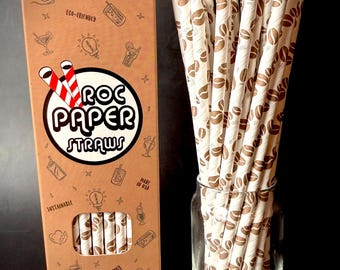 Coffee Bean Paper Straws