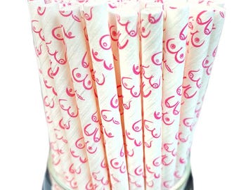Boobie Paper Straws