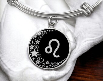 Lejonet Zodiac Armband, Halsband eller Nyckelring - Guld Astrologi Smycken Present Till Henne - Silver Celestial Hänge Charm Armband För Kvinnor
