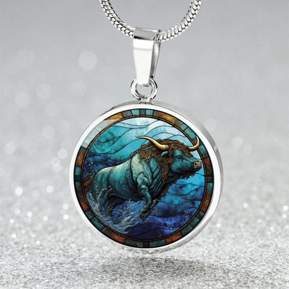 Year of the Ox Necklace for Women & Men - Water Ox Chinese Zodiac
