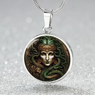 Collana Serpente Medusa Flongo – Gioiello Pieghevole In Rame, Regalo Donna