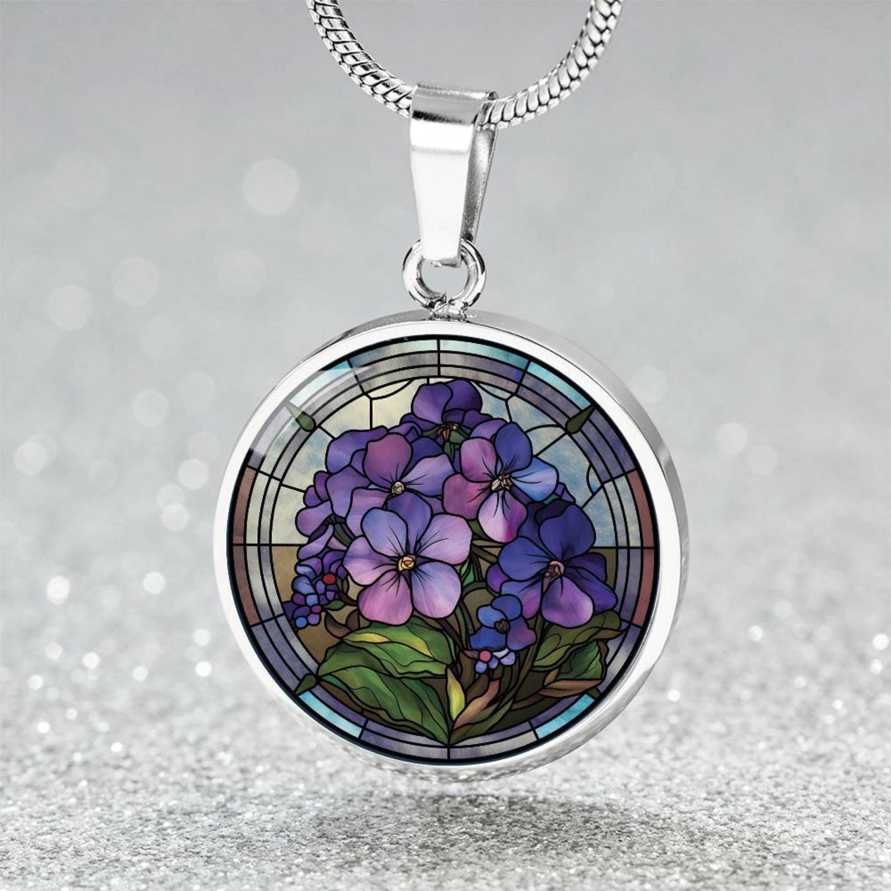 Collier Sautoir Fantaisie Cerises Violettes En Crochet - Idée Cadeau Femme - Neuf Sans Emballage