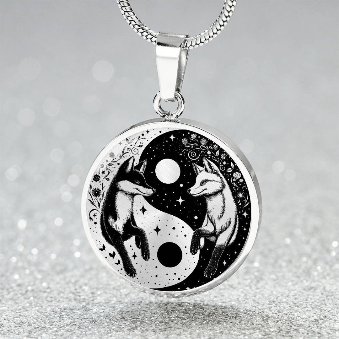 Fox Pendant Necklace, Bangle Bracelet or Keychain - Personalized Fox ...