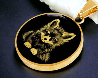 Fox Pendant Necklace, Bracelet or Keychain - Silver or Gold Spirit Animal Jewelry - Personalized Cute Fox Charm Gift For Her or Him