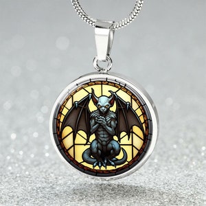 Gargoyle hanger ketting, armband of sleutelhanger, gepersonaliseerde beschermingssieraden, zilveren of gouden fantasiebedel Halloweencadeau voor haar of hem