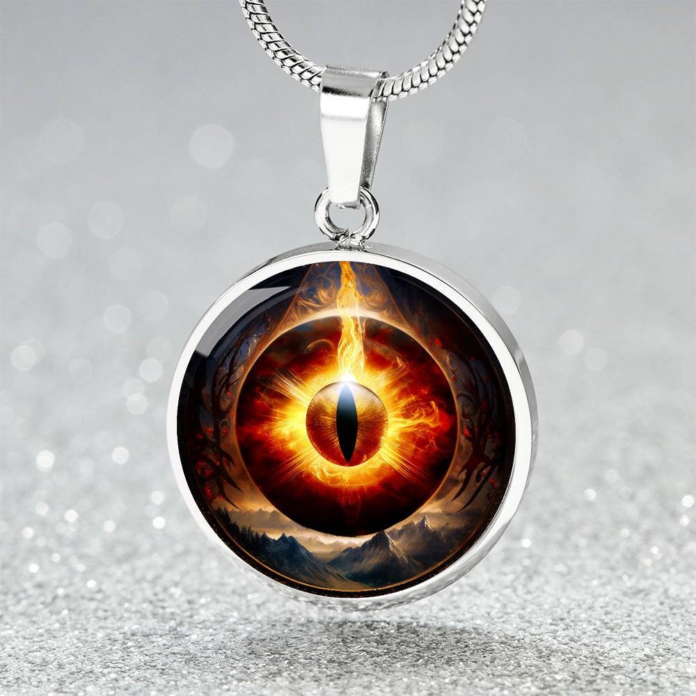 Lord of the Rings: Two Towers: Eye of Sauron light up Pendant Applause, NEW