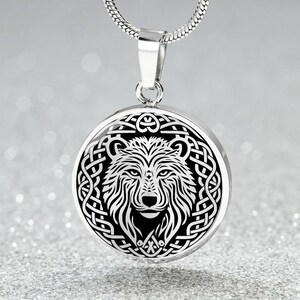 Celtic Bear Pendant Necklace, Bracelet or Keychain - Personalized Spirit Animal Jewelry - Silver or Gold Protection Charm Gift For Her & Him