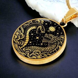 Year Of The Snake Necklace - Gold