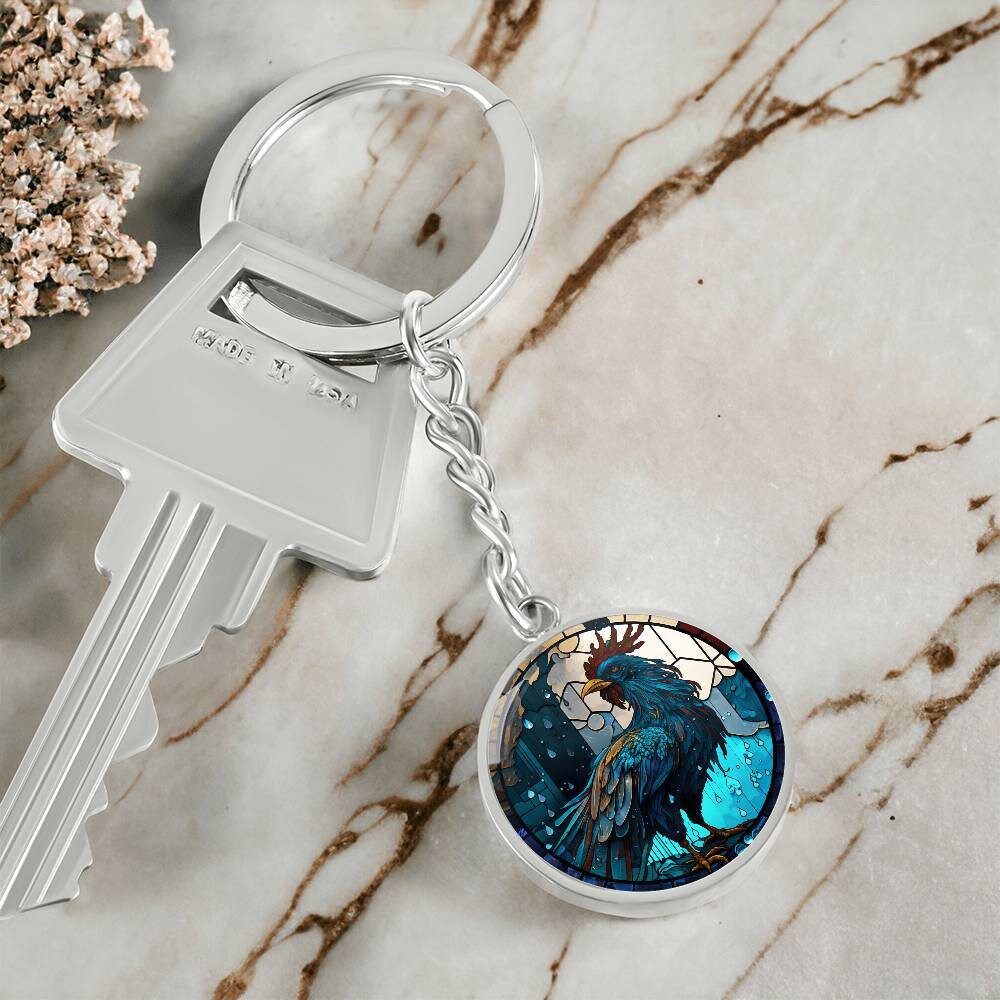 Chinese Zodiac Rooster Keychain - Etsy