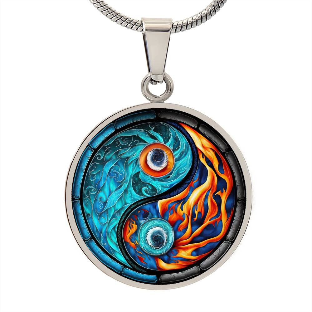 Yin Yang Necklace Yin Yang Jewelry Yin and Yang Charm Yin Yang Etsy