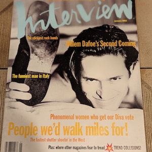 Interview Magazine - Willem Dafoe January 1993