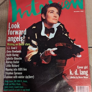 Interview Magazine - K.D. Lang December 1992