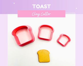 Bread/Toast Clay Cutter – For Crafts, Polymer Clay, and Mini Food DIY