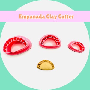 Empanada Clay Cutter – Mini Cookie Cutter for Crafts, Polymer Clay, and Mini Food DIY