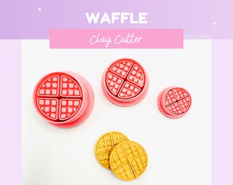 Waffle Clay Cutter – For Crafts, Polymer Clay, and Mini Food DIY