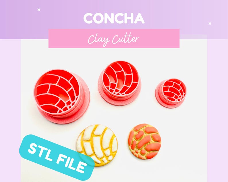 Concha Clay Cutters – STL FILE - Etsy