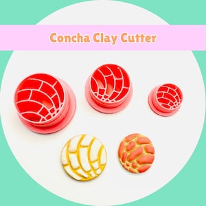 Concha Clay Cutter – Mini Cookie Cutter for Crafts, Polymer Clay, and Mini Food DIY