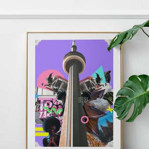 CN Tower Poster | Gallery Wall Art Print. Museum Exhibition. Exhibition Wall Art. Abstract Print. Museum Print. Digital Download Art Print