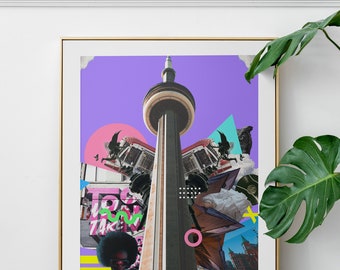 CN Tower Poster | Gallery Wall Art Print. Museum Exhibition. Exhibition Wall Art. Abstract Print. Museum Print. Digital Download Art Print