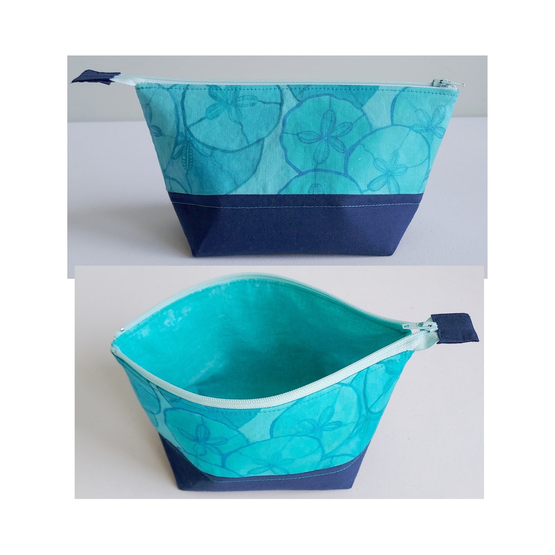 Zipper Pouch Size M Sand Dollars Fabric Etsy