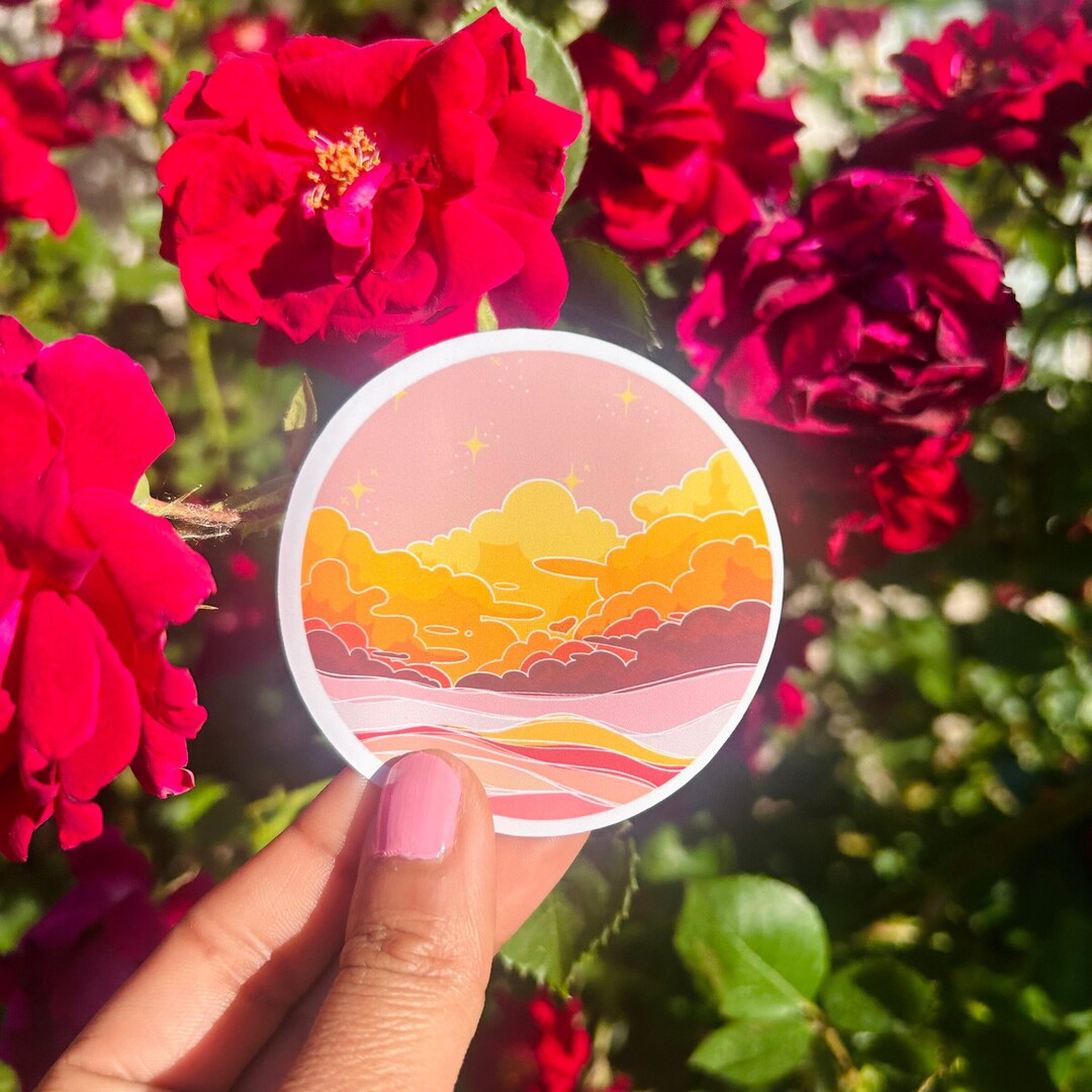 Sticker Sunset Texas Sunset Sticker: Water Resistant Matte Finish - Etsy