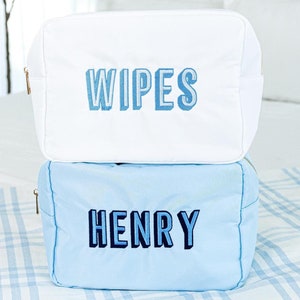 Bolsa de Nylon // Bolsa com Monograma, Volta às Aulas, Bolsa com Zíper, Bolsa de Maquiagem, Estojo de Cosméticos, Bolsa de Viagem, Bolsa Infantil Personalizada, Bolsa para Tudo