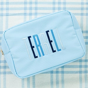 Nylon Pouch // Monogrammed Pouch, Back to School, Zipper Pouch, Makeup Bag, Cosmetic Case, Travel Bag, Custom Kids Bag, Everything Bag