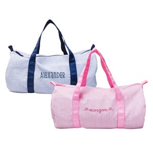 Bolsa de lona de seersucker