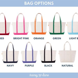 Bolsa de lona // Bolsa con monograma y cremallera superior, bolsa personalizada, bolsa escolar, regalo de dama de honor, bolsa de playa, bolsa irónica, bolsa para niños imagen 8