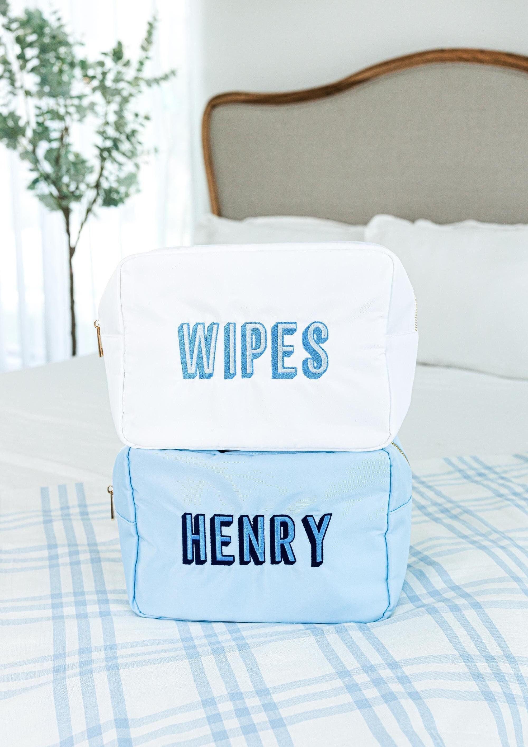 Nylon Pouch // Monogrammed Pouch, Back to School, Zipper Pouch, Makeup Bag, Cosmetic Case, Travel Bag, Custom Kids Bag, Everything Bag