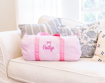 Seersucker Duffle with Motif