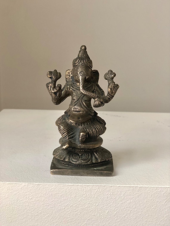 インド神様 ガネーシャブロンズ置物 【公式通販】