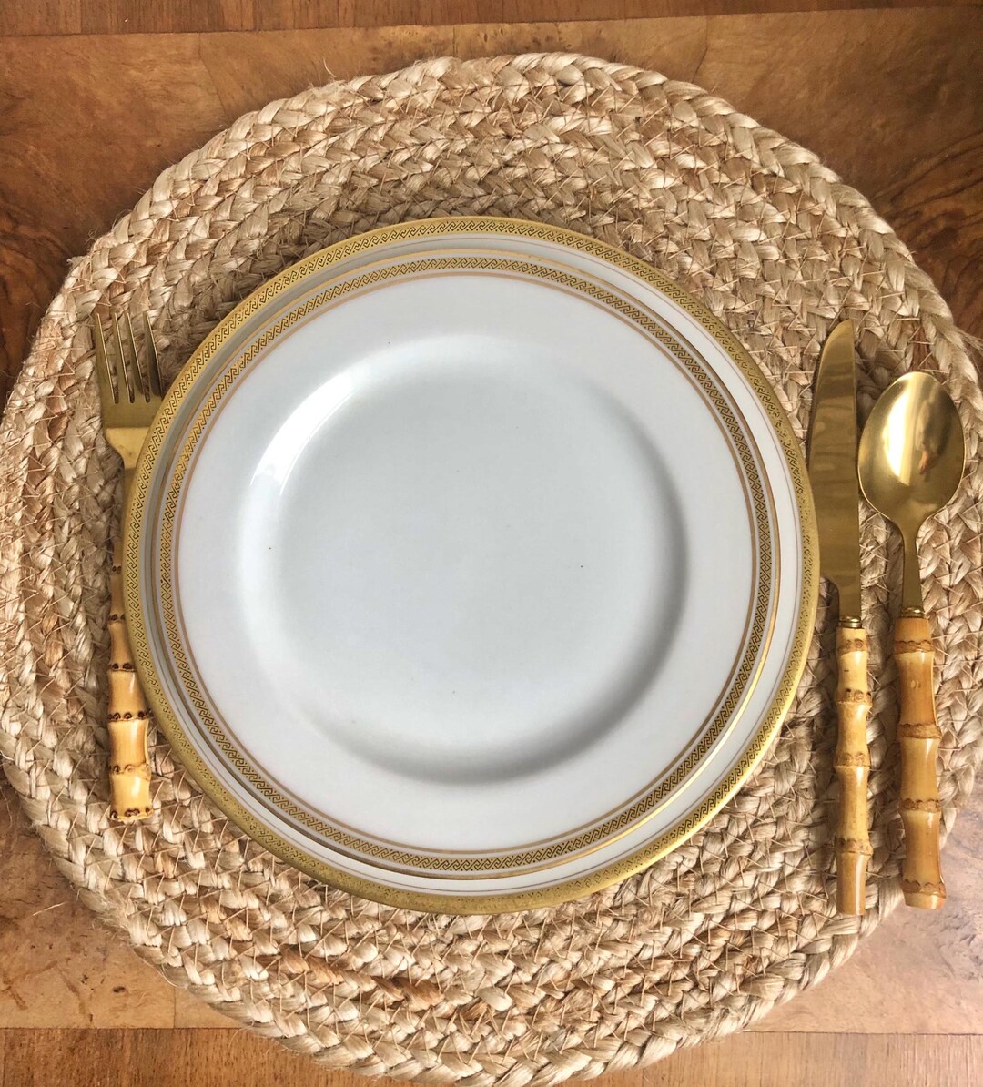 12-piece Antique Classic Gold Rimmed Dinnerware Set: Pouyat Limoges ...