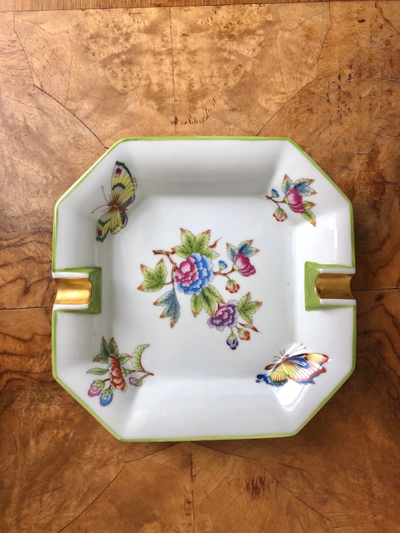 レトロイタリア灰皿花柄サルデリITALY小物入れヴィンテージ イタリア製