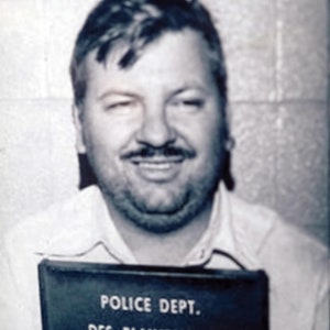 John Wayne Gacy 1985 Mugshot 8x10 Photo — True Crime Historical Collectible —Killer Clown FBI Archive Print in Acrylic Holder + Bonus Photos
