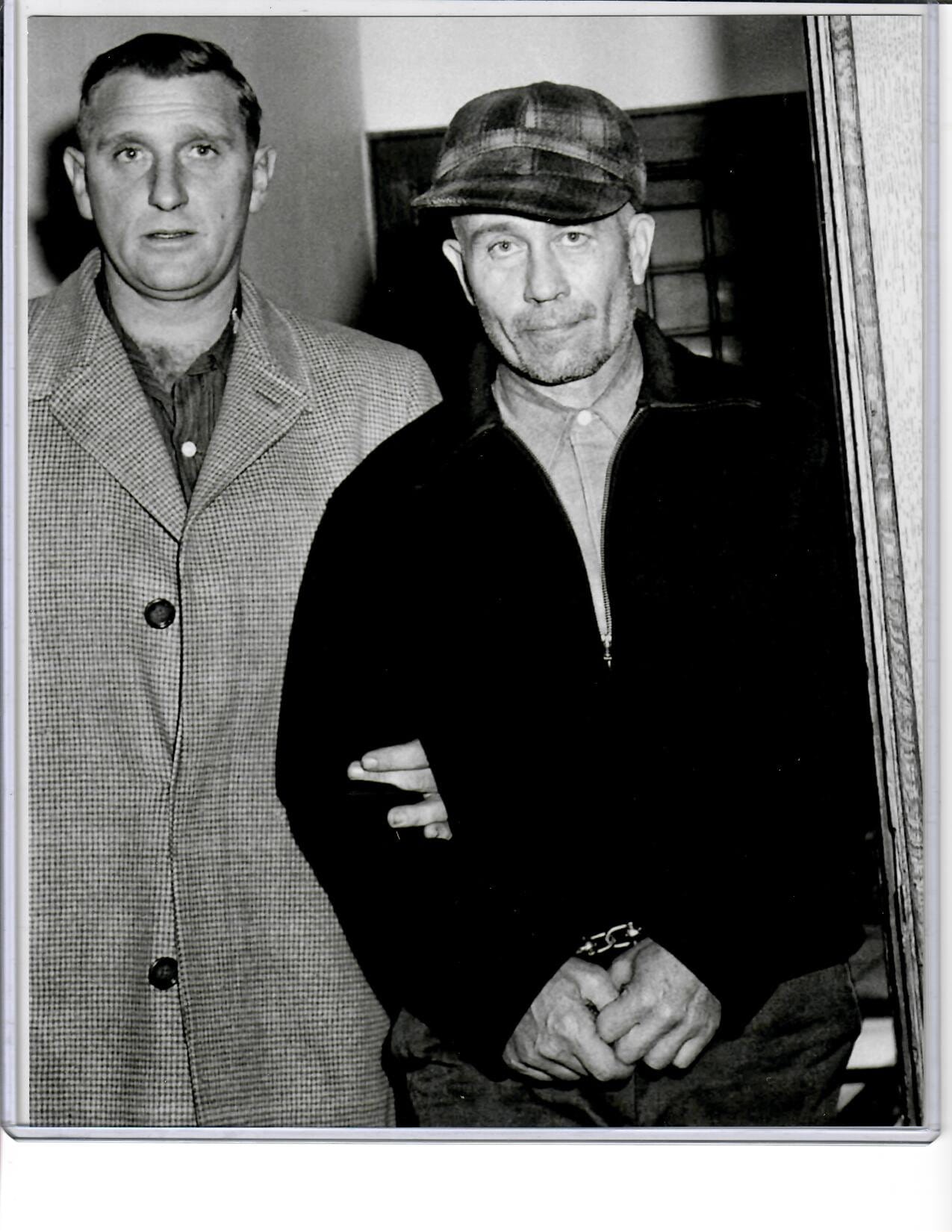 Ed Gein, A/K/A the Plainfield Butcher, Serial Killer, 8x10 B/W Hospital ...