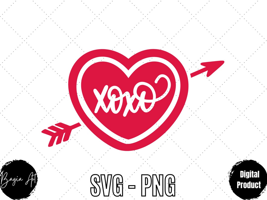 Hugs and Kisses SVG PNG Xoxo Svg Heart Svg Valentines Svg - Etsy Hong Kong