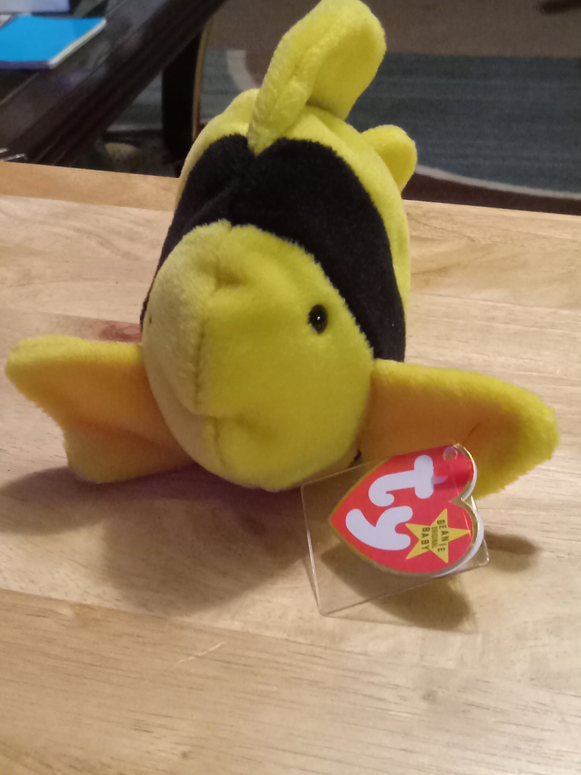 TY bubbles the Fish Beanie Baby Etsy