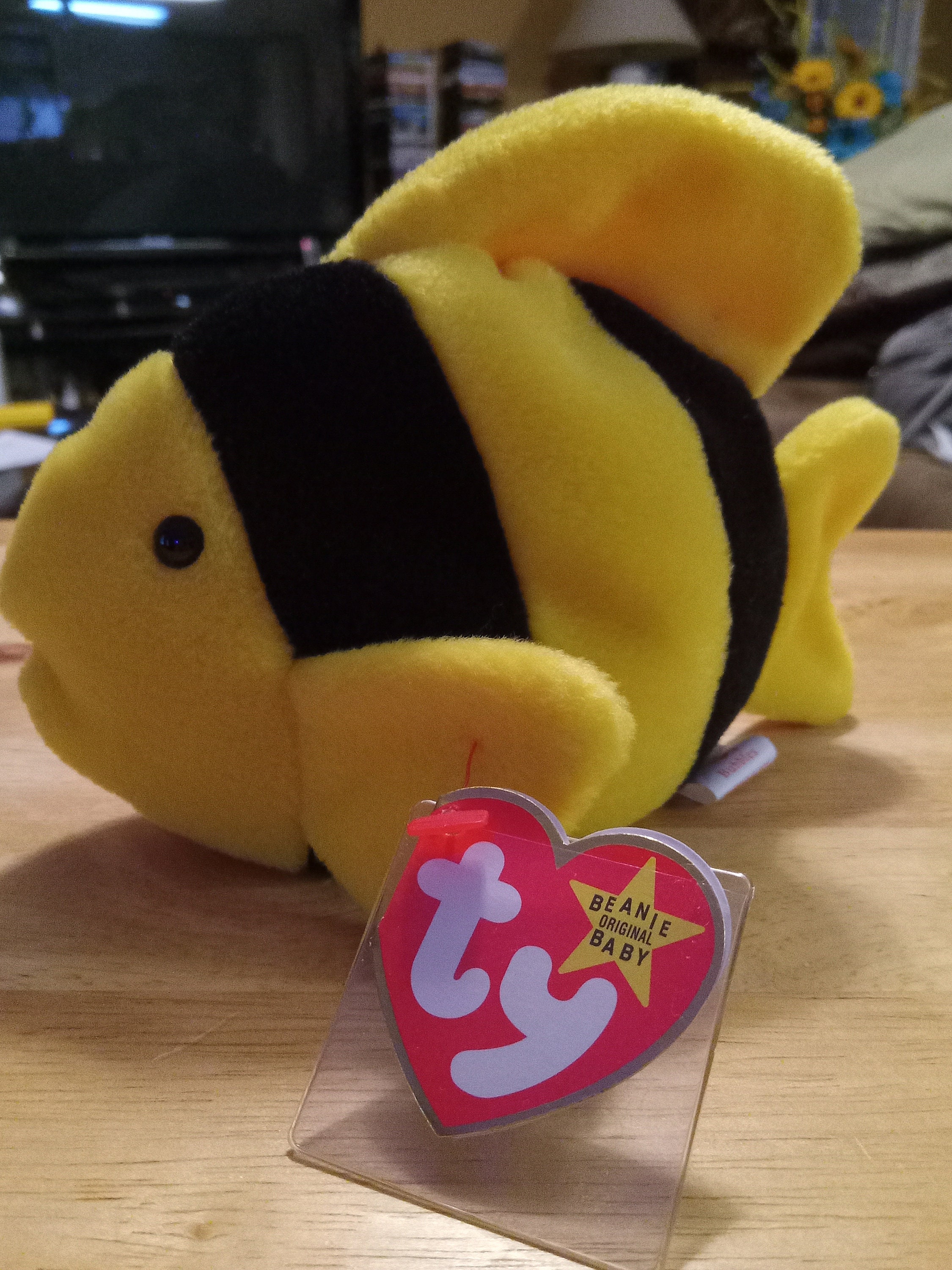 TY bubbles the Fish Beanie Baby Etsy