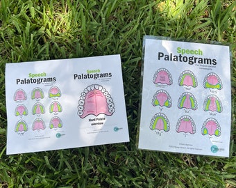 All SOUNDS Palatogram (13 pages) of Tongue-Palatal consonants CHART (PDF download)