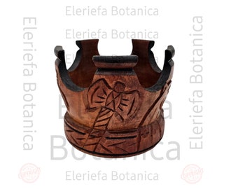 Corona de Shango crown of Shango wood crown ade for chango | corona para Chango de Madera