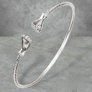 Pulso de Obatala en Plata 950 / Obatala 950 Silver Bangle /Esclava de Obatala Tools Herramientas