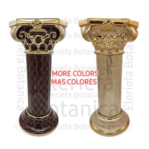 Pedestales para santo, obatala Yemayá oshun oya. Stand de santo, pedestal Oricha, soporte para orisha / plata / oro