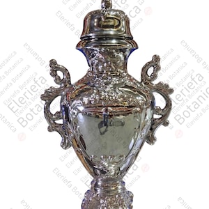 25" Sopera para santo | sopera de obatala | potiche | tinaja | Porzellanschale für obatala | silber | plata / porcelana