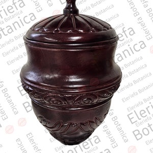 Lebrillo de Agayu | Gemaakt van madera para Orisha Algayu Batea de Shango | Chango-gereedschappen | Agayu-pot hout / herramientas