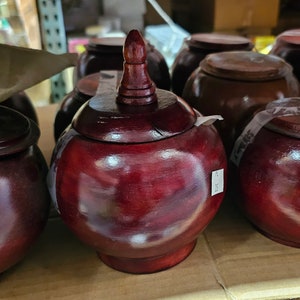 Sopera | Soperas para santo, sopera para Orula, Potiche de Orula Sopera Terrine / santeria / madera / hout