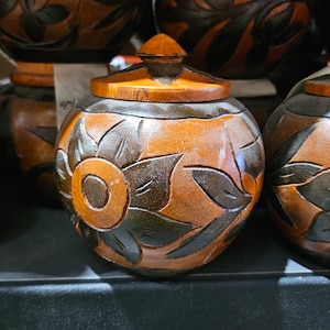 Sopera | Soperas para santo, sopera para Orula, Potiche de Orula Sopera Terrine / santeria / madera / wood / mano de orula